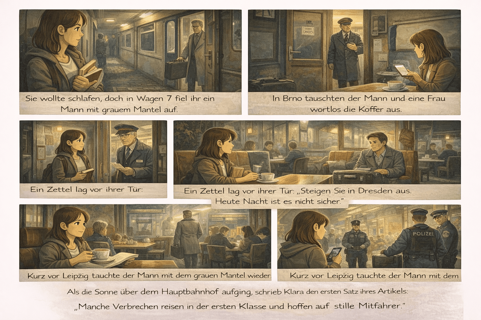 Der Schatten im Nachtzug